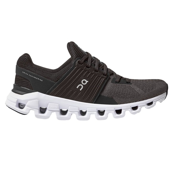 On Running Cloudswift Black and White Sneakers W8 - Picture 1 of 6